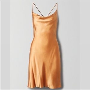 Wilfred Diamanté Dress (XS) Gold